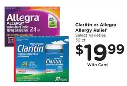 Kroger Claritin or Allegra Allergy Relief offer