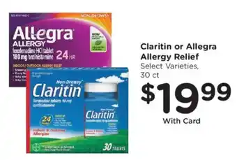 Kroger Claritin or Allegra Allergy Relief offer