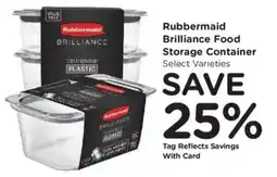 Kroger Rubbermaid Brilliance Food Storage Container offer