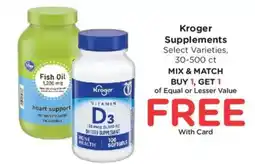 Kroger Kroger supplements offer