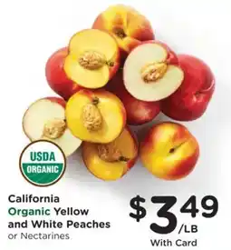 Kroger California Organic Yellow and White Peaches offer