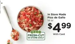 Kroger In Store Made Pico de Gallo offer