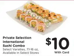 Kroger Private Selection International Sushi Combo offer