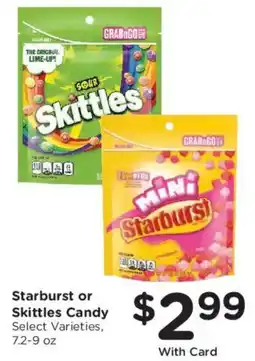 Kroger Starburst or Skittles Candy offer