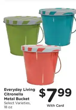 Kroger Everyday Living Citronella Metal Bucket offer