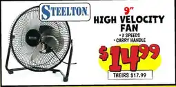Ollie's STEELTON 9 HIGH VELOCITY FAN offer