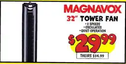Ollie's MAGNAVOX 32 TOWER FAN offer