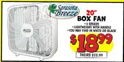 Ollie's Sarasota Breeze 20 BOX FAN offer