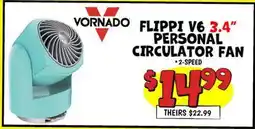 Ollie's VORNADO FLIPPI V6 3.4 PERSONAL CIRCULATOR FAN offer