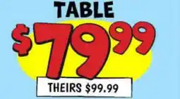 Ollie's TABLE offer