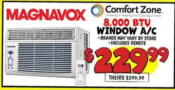 Ollie's MAGNAVOX 8,000 BTU WINDOW A/C offer