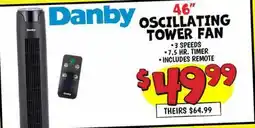 Ollie's OSCILLATING 46 OSCILLATING TOWER FAN offer