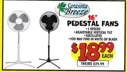 Ollie's Sarasota Breeze 16 PEDESTAL FANS offer