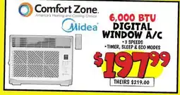 Ollie's 6,000 BTU DIGITAL WINDOW A/C offer