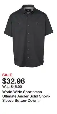Cabela's World Wide Sportsman Ultimate Angler Solid Short-Sleeve Button-Down Shirt offer
