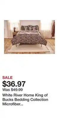 Cabela's White River Home King of Bucks Bedding Collection Microfiber Comforter Set - Twin offer