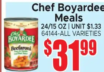 Jetro Chef Boyardee Meals offer
