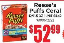Jetro Reese's Puffs Ceral offer