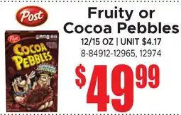 Jetro Fruity or Cocoa Pebbles offer