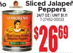 Jetro Sliced Jalapeño Peppers offer
