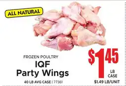 Jetro FROZEN POULTRY IQF Party Wings offer
