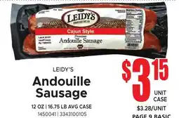Jetro LEIDY'S Andouille Sausage offer