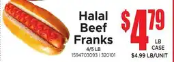 Jetro Halal Beef Franks offer
