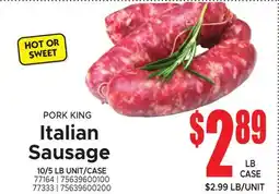 Jetro PORK KING Italian Sausage offer