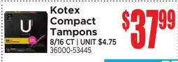 Jetro Kotex Compact Tampons offer
