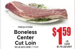 Jetro FRESH PORK Boneless Center Cut Loin offer