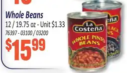 Jetro La Costena Whole Beans offer