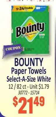 Jetro BOUNTY Paper Towels Select-A-Size White offer
