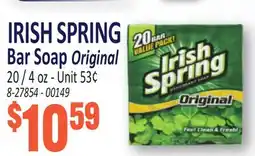 Jetro IRISH SPRING Bar Soap Original offer