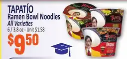 Jetro TAPATÍO Ramen Bowl Noodles offer