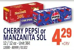 Jetro CHERRY PEPSI or MANZANITA SOL offer