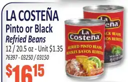 Jetro LA COSTEÑA Pinto or Black Refried Beans offer