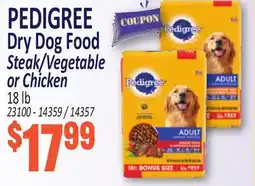 Jetro PEDIGREE Dry Dog Food Steak/Vegetable or Chicken offer