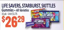 Jetro LIFE SAVERS, STARBURST, SKITTLES Gummies offer