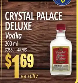 Jetro CRYSTAL PALACE DELUXE Vodka offer