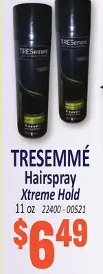 Jetro TRESEMMÉ Hairspray Xtreme Hold offer