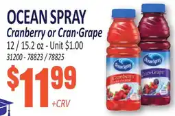 Jetro OCEAN SPRAY Cranberry or Cran·Grape offer
