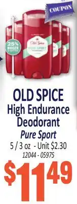 Jetro OLD SPICE High Endurance Deodorant Pure Sport offer
