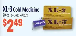 Jetro XL-3 Cold Medicine offer