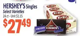 Jetro HERSHEY'S Singles offer