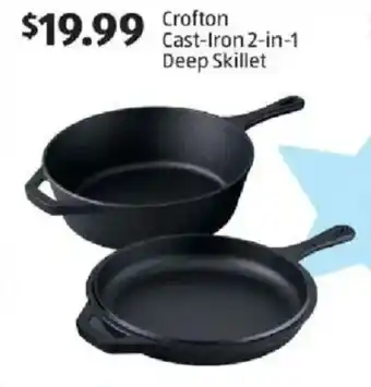 Crofton Cast-Iron 2-in-1 Deep Skillet