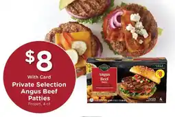 Kroger Private selection angus beef patties offer