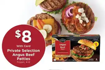 Kroger Private selection angus beef patties offer