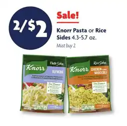 Family Dollar Knorr Pasta or Rice Sides offer