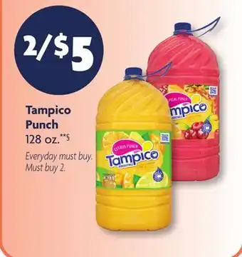 Family Dollar Tampico Punch offer