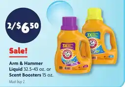 Family Dollar Arm & Hammer Liquid 32.5-43 oz. or Scent Boosters 15 oz offer
